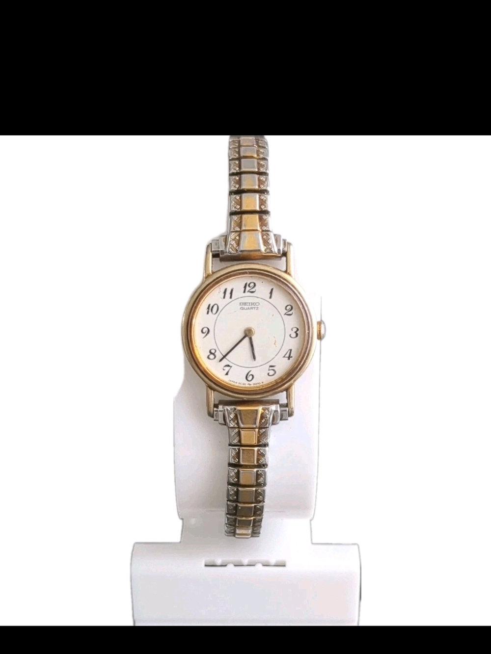 Seiko Ladies Two-Tone Gold & Silver Watch - White Dial